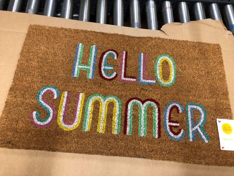 Photo 2 of 16x26 Hello Summer Doormat Brown - Sun Squad