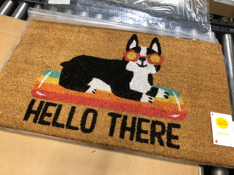 Photo 2 of 16x26 Hello Summer Dog Doormat Natural - Threshold