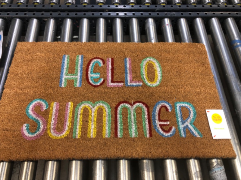 Photo 3 of 16x26 Hello Summer Doormat Brown - Sun Squad