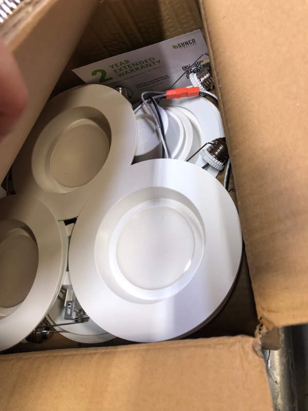 Photo 2 of 
Sunco Lighting 12 Pack 5/6 Inch LED Can Lights Retrofit Recessed Lighting, Smooth Trim, Dimmable, 3000K Warm White, 13W=75W, 965 LM, Damp Rated, Replacement...