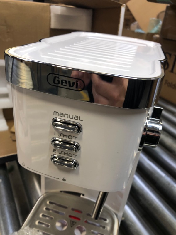 Photo 6 of 
Gevi Espresso Machine 20 Bar Fast Heating Automatic White Espresso Machine with Milk Frother Cappuccino Maker for Espresso, Latte, Macchiato, 1.2L Water...