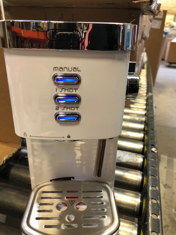 Photo 2 of 
Gevi Espresso Machine 20 Bar Fast Heating Automatic White Espresso Machine with Milk Frother Cappuccino Maker for Espresso, Latte, Macchiato, 1.2L Water...