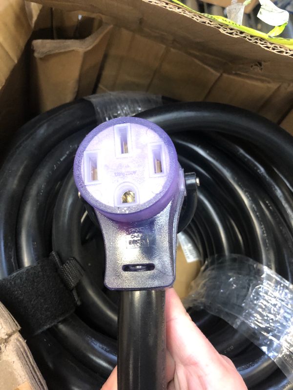 Photo 2 of Parkworld RV / EV 50A Extension Cord, NEMA 14-50 Extension Cord, NEMA 14-50P to 14-50R Straight Plug for Generator (1.5FT)