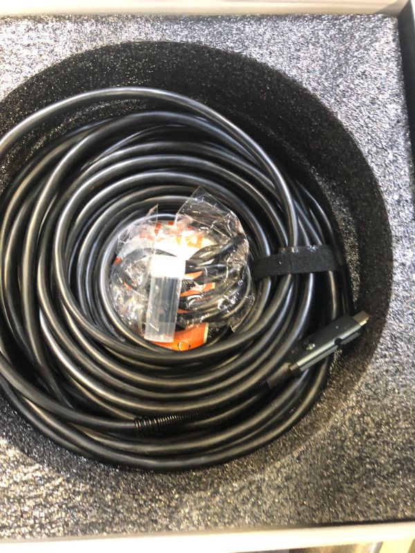 Photo 2 of 50FT Endoscope Borescope, Teslong Dual Lens Sewer Inspection Camera with 4.5'' Screen, Waterproof Snake Cable, LED Lights, 1080P Fiber Optic Scope Camera for Home Wall Duct Drain Pipe Plumbing