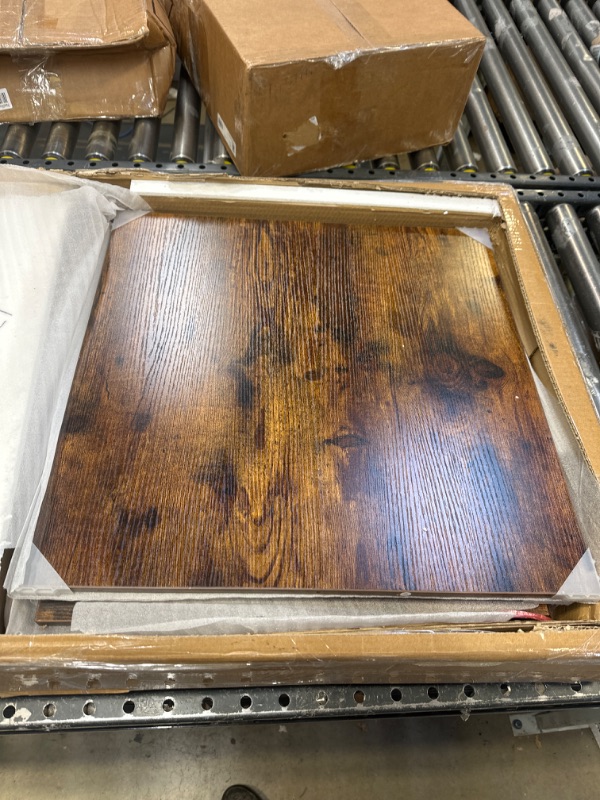 Photo 1 of FEANDREA Cat Litter Box Furniture, Hidden Litter Box Enclosure Cabinet with Single Door, Indoor Cat House, End Table, Nightstand, Rustic Brown UPCL004X01