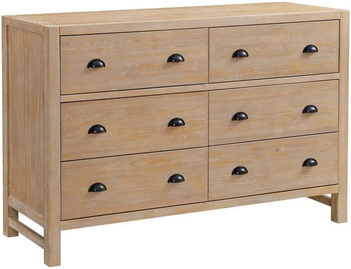 Photo 1 of Alaterre Furniture Arden Wood Double Dresser, Light Driftwood ****BOX 1 OF 2****  ****PARTS ONLY***