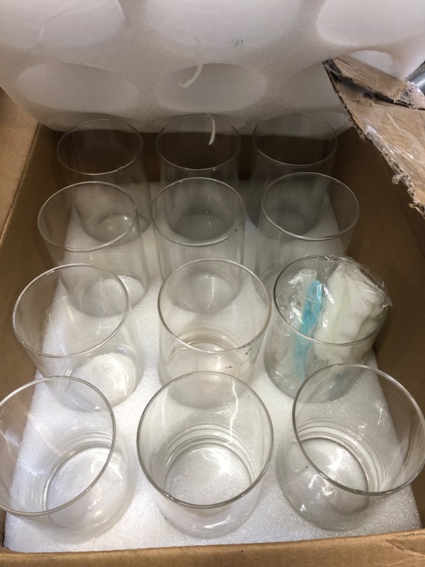 Photo 1 of 12 PCK CLEAR VASES