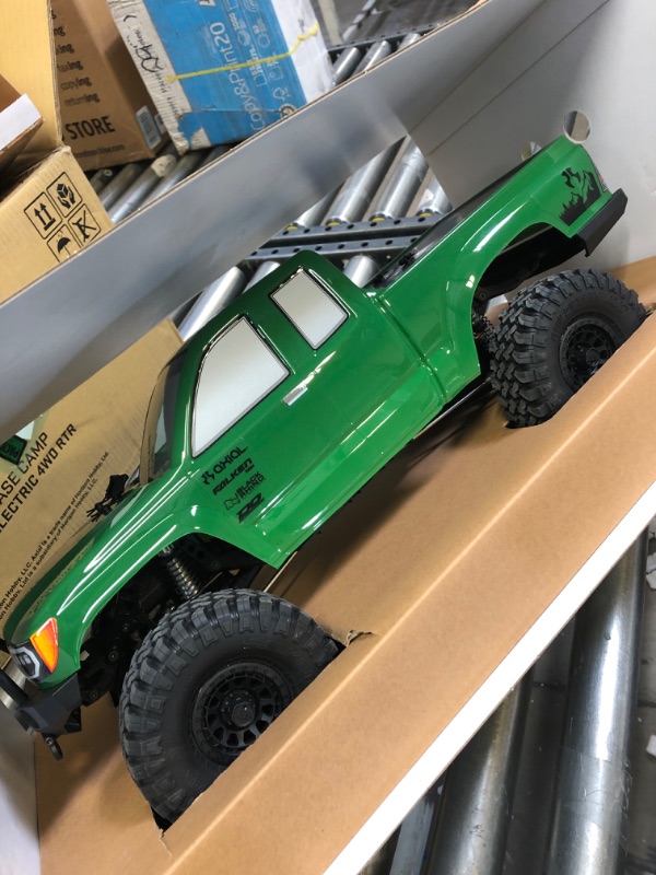 Photo 1 of Axial RC Truck 1/10 SCX10 III Base Camp 4WD Rock Crawler Brushed RTR (Batteries and Charger Not Included), Green, AXI03027T2 - UNABLE TO TEST