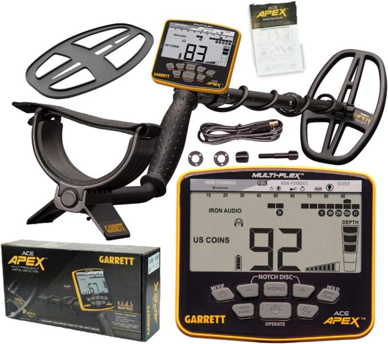 Photo 1 of Garrett Ace 400 Metal Detector with Waterproof Coil and Headphone Plus Accessories
