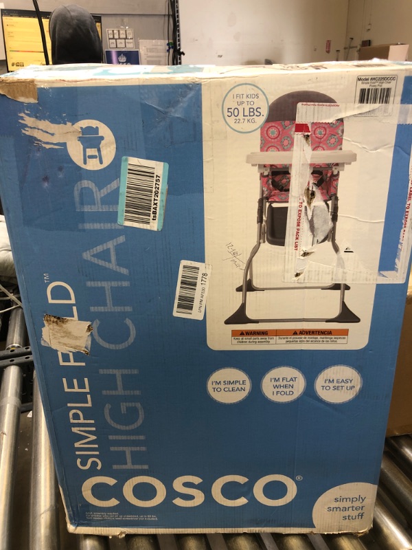 Photo 2 of Cosco Simple Fold High Chair, Posey Pop