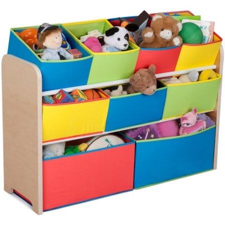 Photo 1 of Delta Children Deluxe Multi-Bin Toy Organizer with Storage Bins Greenguard Gold Certified Natural/Primary
DIRTY, SCRATCHES----------
