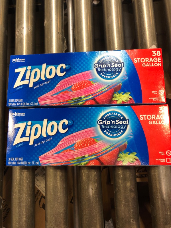 Photo 2 of Ziploc Storage Gallon Bags with Grip &#39;n Seal Technology - 76 ct *2 boxes 