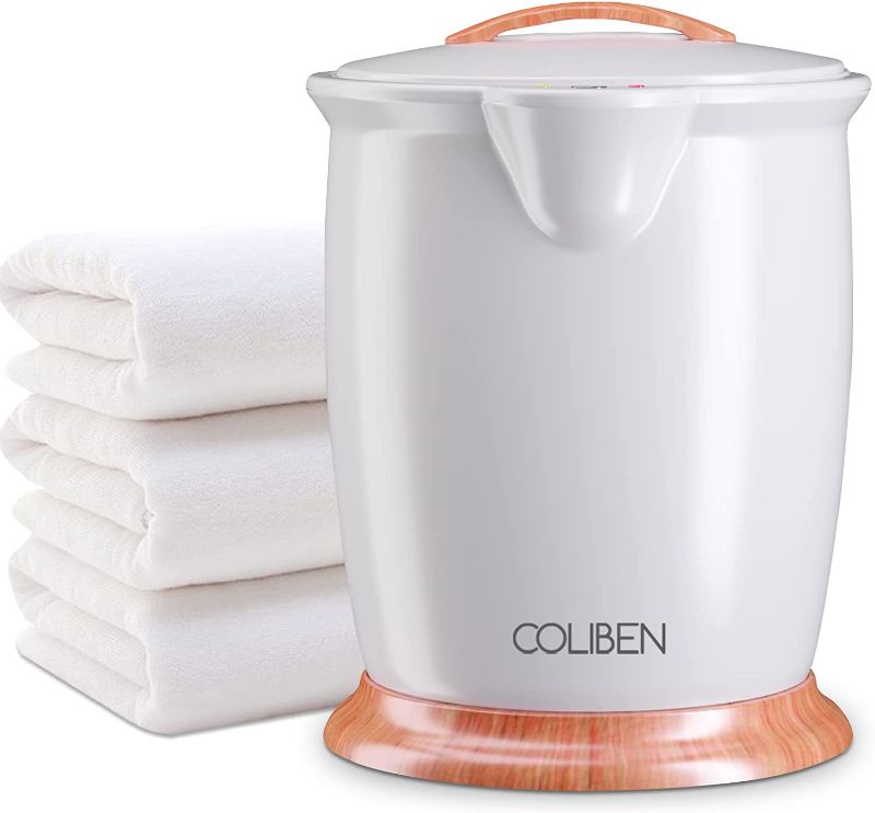Photo 1 of COLIBEN Towel Warmer, Towel Warmer for Bathroom with Aromatherapy, 1 Hour Auto Shut Off, Even Heating, Towel Warmer Bucket Heater Fit Up to Two 40"X70" Oversized Bath Towels, Bathrobes, PJ's, Blanket
