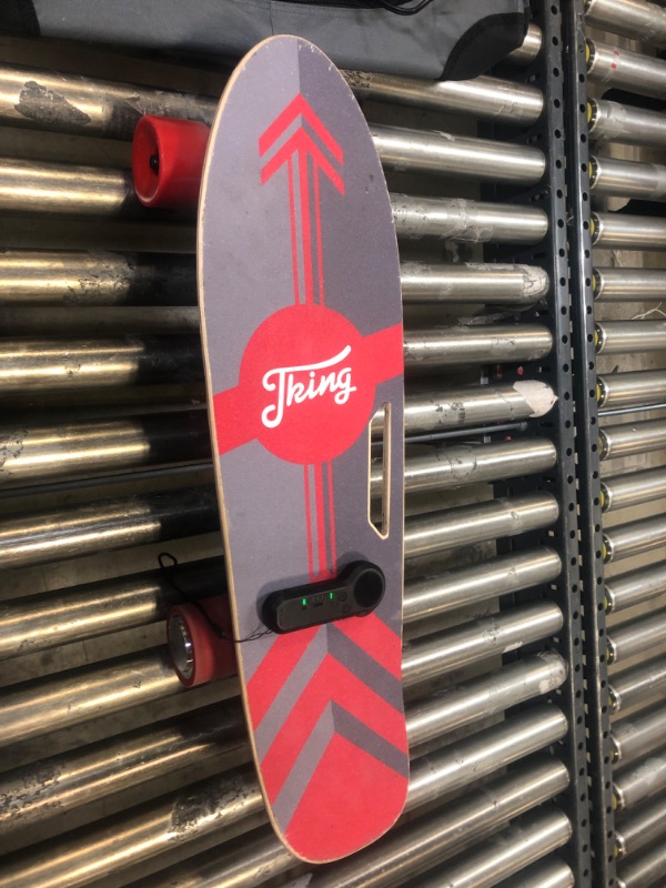 Photo 2 of Caroma Electric Skateboard, 350W Electric Skateboard with Wireless Remote Control for Adult Teens, 12.4MPH Top Speed, 8 Miles Max Range, 3-Speed Adjustment,...
