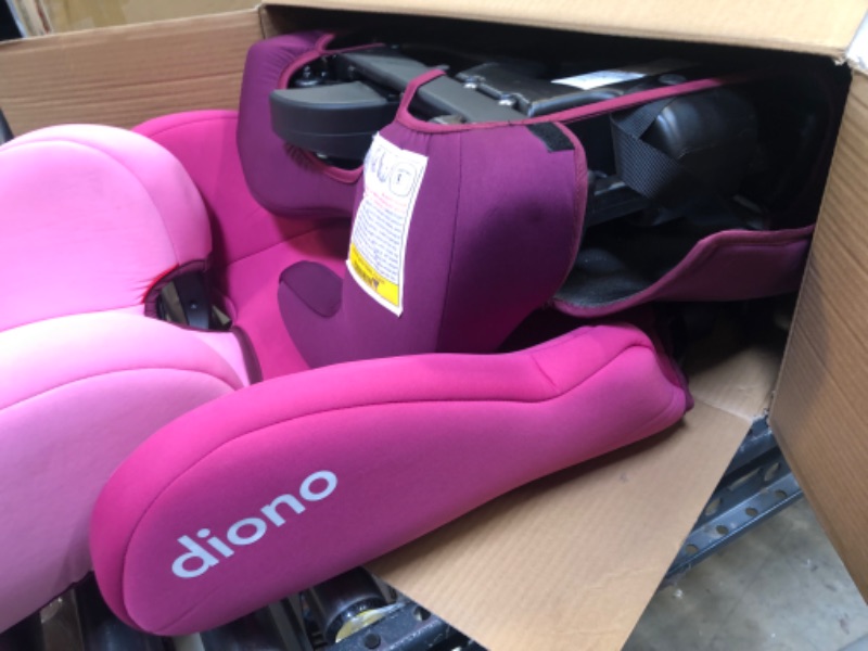 Photo 3 of Diono Cambria 2 XL, Dual Latch Connectors, 2-in-1 Belt Positioning Booster Seat, High-Back to Backless Booster with Space and Room to Grow, 8 Years 1 Booster Seat, Pink 2020 Pink