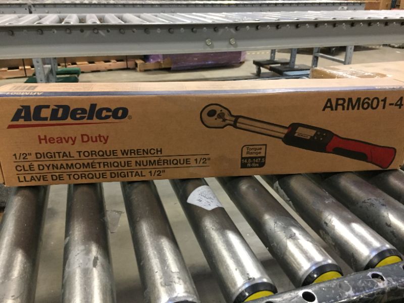 Photo 4 of ACDelco ARM601-4 1/2” (14.8 to 147.5 ft-lbs.) Heavy Duty Digital Torque Wrench *** ADAPTER AND 8 PIECE SET NOT INCLUDED -- WRENCH ONLY ***