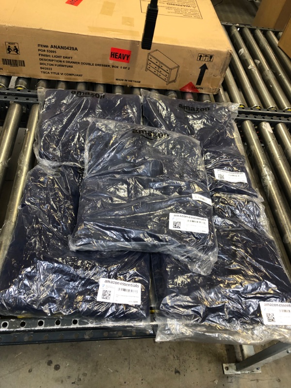 Photo 1 of Amazon Essentials Men's Full-Zip Polar Fleece Vest Polyester Navy Medium 5 pack 
