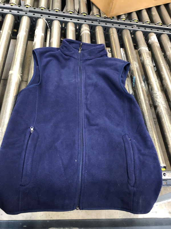 Photo 3 of Amazon Essentials Men's Full-Zip Polar Fleece Vest Polyester Navy Medium 5 pack 