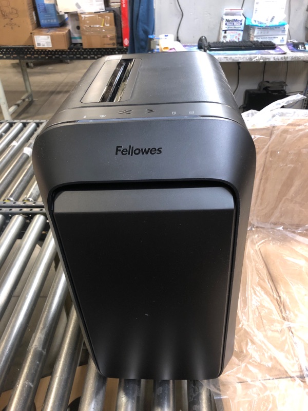 Photo 2 of Fellowes LX22M 20 Sheet P-4 Micro-Cut, Heavy Duty Paper Shredder for Office, 100% Jam Proof (Black) 20 Sheet Black Paper Shredder---Couln't Test