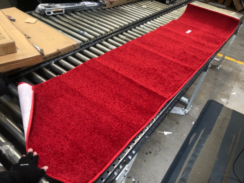 Photo 1 of 95" x 24" Red Rug