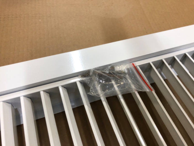 Photo 1 of 14" X 30" Aluminum Return Filter Grille - Easy Airflow - Linear Bar Grilles [Outer Dimensions: 15.75w X 31.75h] 14 X 30 ---- OUT OF THE BOX NEW