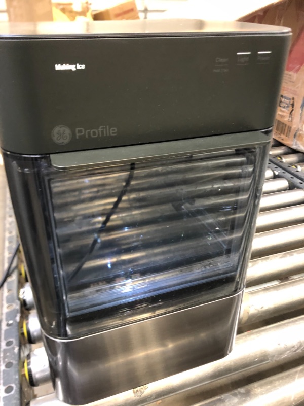 Photo 5 of GE Profile Opal 2.0 | Countertop Nugget Ice Maker | Ice Machine with WiFi Connectivity | Smart Home Kitchen Essentials | Black Stainless ------ WATER STAINS