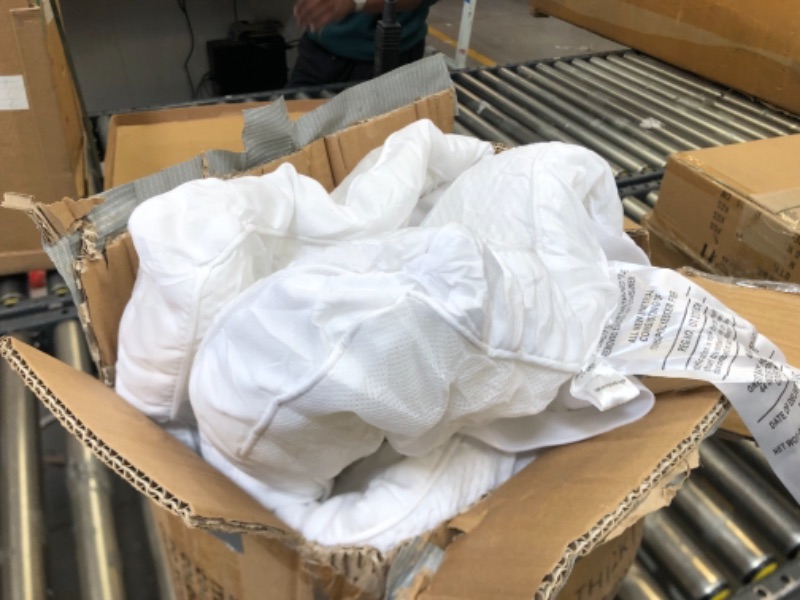 Photo 1 of Extra Thick Full Mattress Topper - Breathable and Extra Soft Down Alternative Featherbed - 2-Inch Thick Mattress Pad - Extra Cushion Mattress Pad Fits Mattresses up to 18” Deep Full White