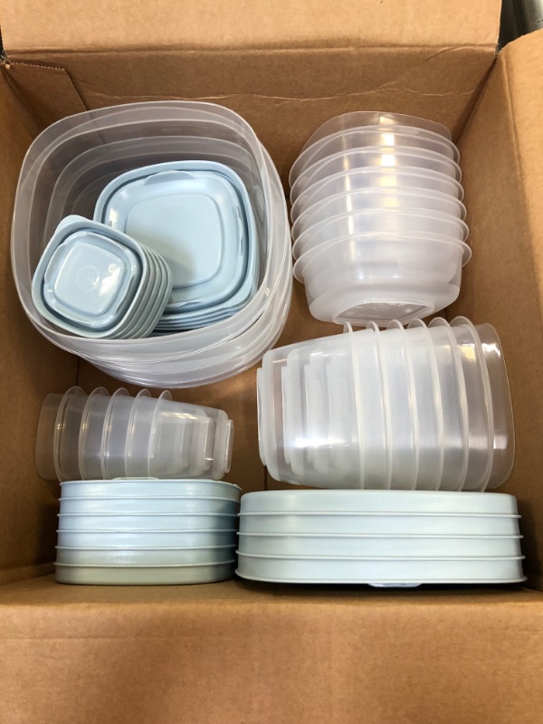 Photo 1 of 21 SET RUBBERMAID FOOD STORAGE CONTAINERS WITH LIDS 