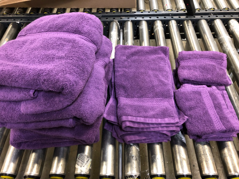 Photo 1 of 16 PIECE SET PURPLE TOWELS 