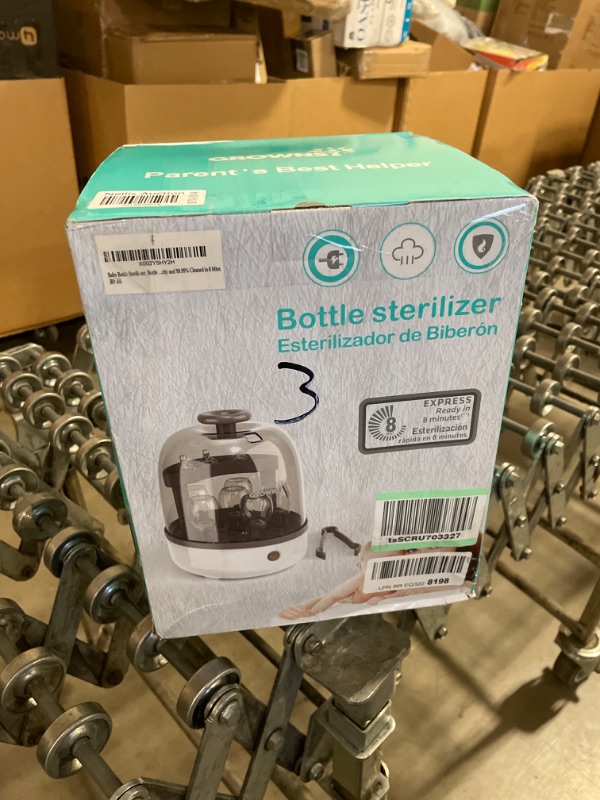 Photo 2 of Baby Bottle Sterili-zer, Bottle Steam Sterili-zer for Baby Bottles Pacifiers Breast Pumps Large Capacity and 99.99% Cleaned in 8 Mins