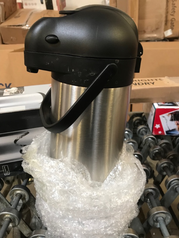 Photo 1 of 101 Oz Airpot Thermal Coffee Carafe - Insulated Stainless Steel Coffee Dispenser with Pump - Thermal Beverage Dispenser - Thermos Coffee Carafe for Keeping Hot Coffee & Tea Hot For 12 Hours - Cresimo