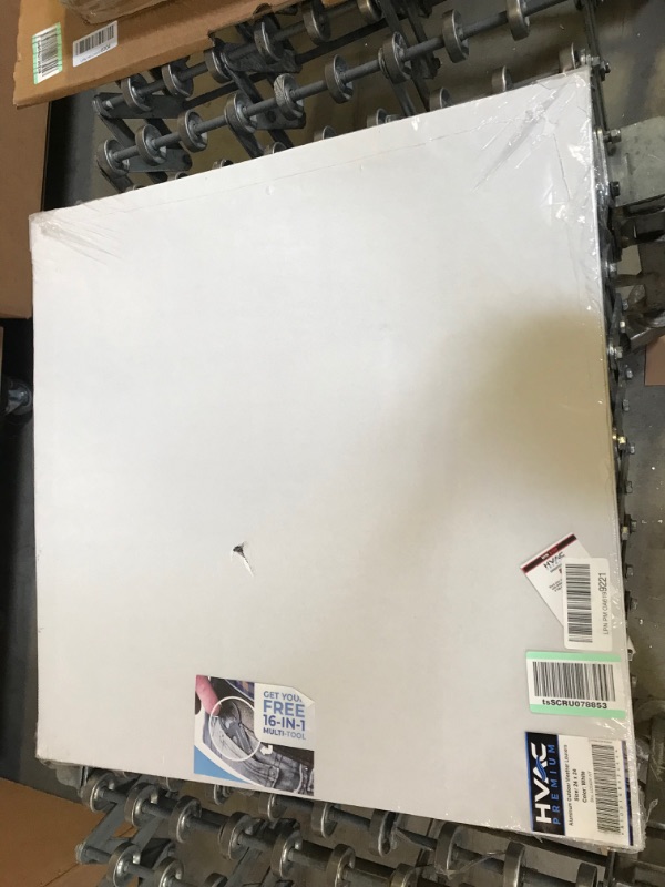 Photo 1 of 24" w X 24" h Aluminum Exterior Vent for Walls & Crawlspace - Rain & Waterproof Air Vent with Screen Mesh - HVAC Grille - White [Outer Dimensions 25.5”w x 25.5”h]