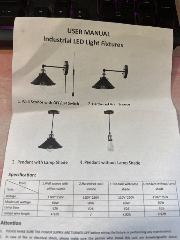 Photo 1 of industrial led light fixtures