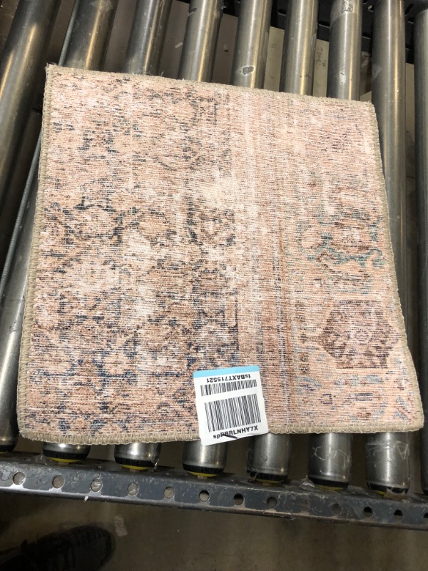 Photo 2 of Angela Rose x Loloi Aubrey Collection AUB-04 Sage / Bark, Traditional 18" x 18" Sample Rug Sage / Bark 18" x 18" Sample