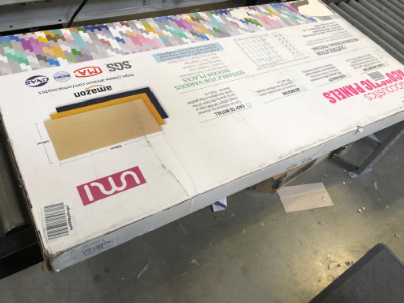 Photo 1 of UMIACOUSTICS 6 Packs Acoustic Panel,48 x 24 x 0.4 Inches Decorative Sound Absorbing Panels, Sound Proof Wall Panels Equidistant Slot for Room,Home Theater,Studio Moonlight Grey