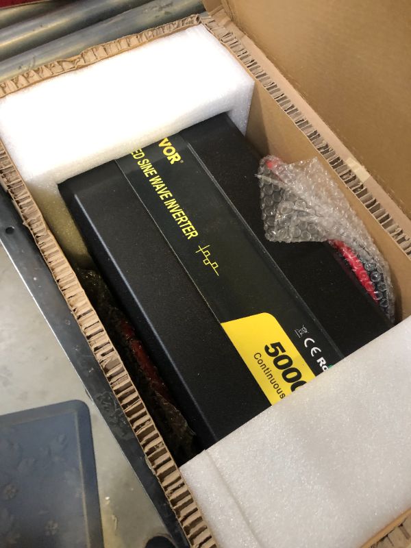 Photo 1 of VEVOR Power Inverter, 5000W Modified Sine Wave Inverter, DC 12V to AC 120V Car Converter, with LCD Remote Controller, LED Indicator, AC Outlets Inverter for Truck RV Car Boat Travel Camping Emergency