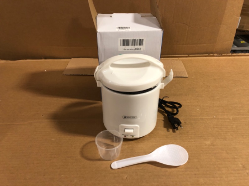 Photo 2 of 1.0L Mini Rice Cooker, 2 Cups Uncooked WHITE TIGER Portable Travel Steamer Small,15 Minutes Fast Cooking, Removable Non-stick Pot, Keep Warm, Suitable For 1-2 People - For Cooking Soup, Rice, Stews & Oatmeal