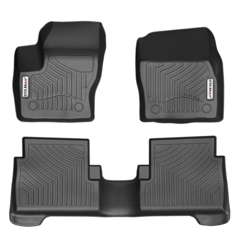 Photo 1 of  Car Floor Mats, Front and Rear 2 Rows Heavy Duty Rubber Floor liners Custom Fit Vehicle 2015-2018 Ford Escape