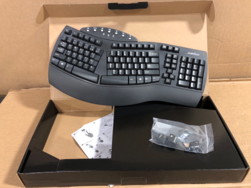 Photo 1 of Wireless Ergonomic Keyboard with Gel Wrist Rest Bundle