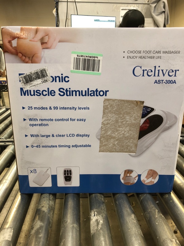 Photo 2 of Creliver Foot Circulation Plus EMS & TENS Foot Nerve Muscle Massager, Electric Foot Stimulator Improves Circulation, Feet Legs Circulation Machine Relieves Body Pains, Neuropathy (FSA or HSA Eligible)