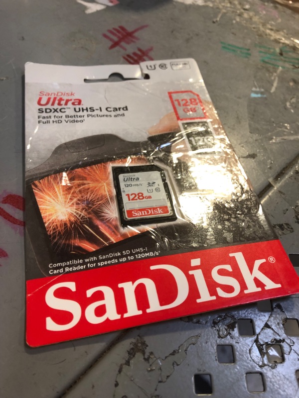 Photo 2 of SanDisk 128GB UltraSDHC UHS-1 SD Memory Cards (4x6) ------- OUT OF THE BOX NEW