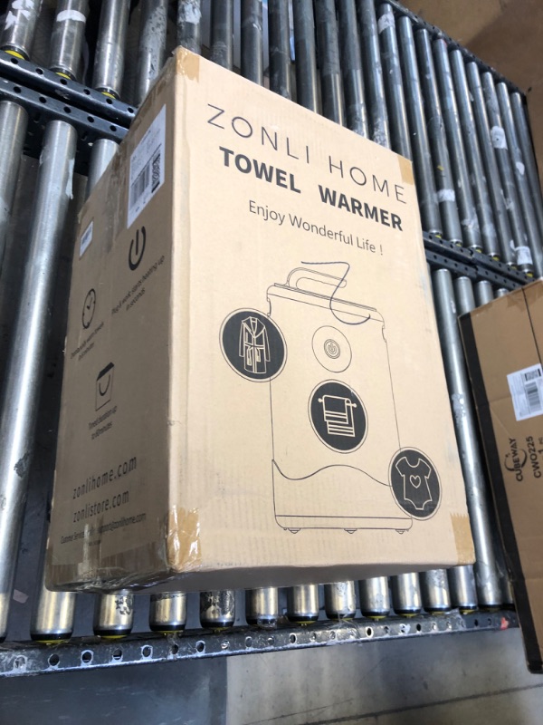 Photo 2 of ZonLi Towel Warmer - Luxury Towel Warmers for Bathroom, 1 Min Fast Heating, 4 Timer Settings, 1 Hour Auto Off, Fits Up to 2 Oversize Towels, Blankets, PJ's, Best Gift for Her (Light Grey)