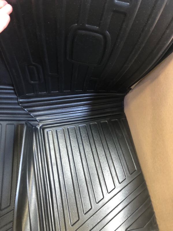 Photo 4 of Mixsuper Custom Fit Cargo Liners for 2022 2023 Nissan Pathfinder All Weather Rear Trunk Liners Cargo Mats Black