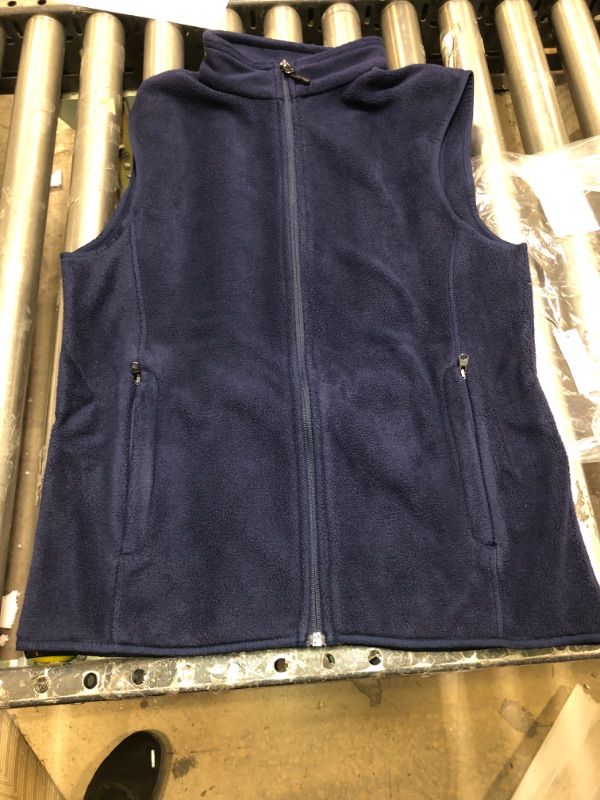 Photo 2 of Amazon Essentials Men's Full-Zip Polar Fleece Vest (Available in Big & Tall) Polyester Navy X-Small