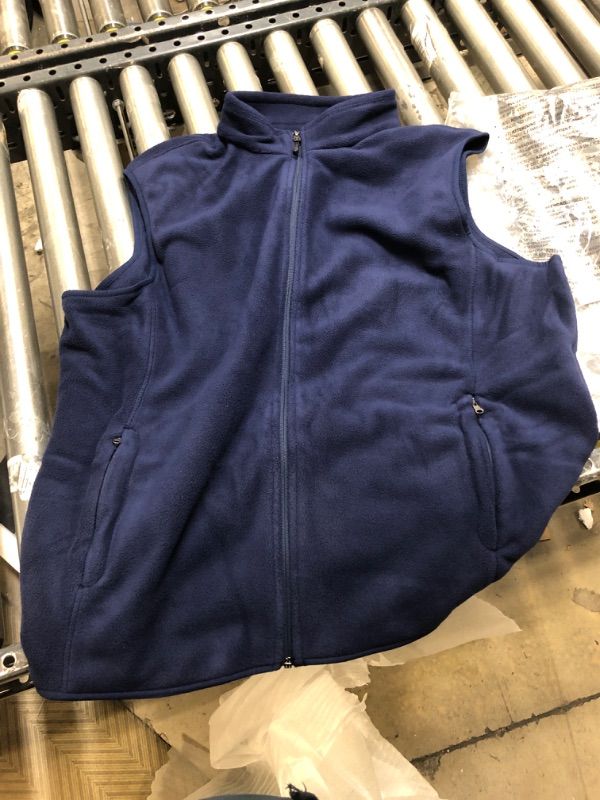 Photo 1 of Amazon Essentials Men's Full-Zip Polar Fleece Vest (Available in Big & Tall) Polyester Navy XX-Large