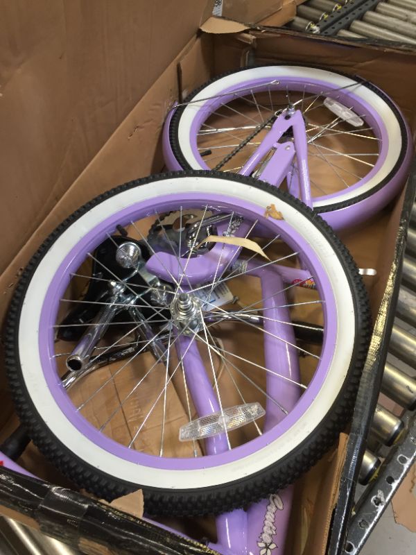 Photo 3 of JOYSTAR 20" 24" 26" Beach Cruiser Bike for Girls, Boys, Mens and Womens, Single Speed Cruiser Bicycles with Coaster Brake Purple 20 Inch With Coaster Brake