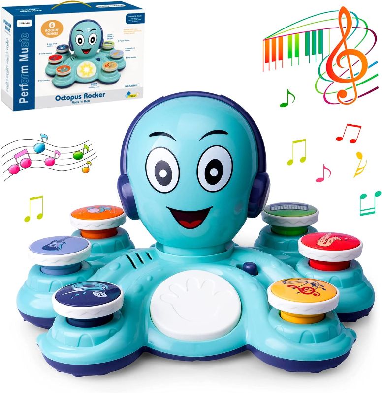 Photo 1 of CYURMJUN Baby Musical Toys Learning Toys for Toddlers, Octopus Music Toys, Preschooler Musical Educational Instruments Toy for Baby, Birthday Toys for Girls Boys