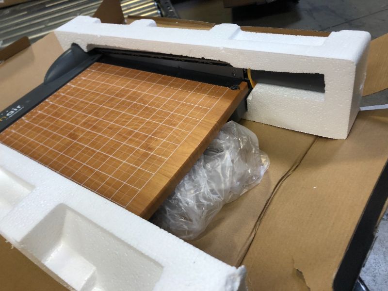 Photo 1 of Westcott TrimAir Titanium Wood 12" Guillotine Trimmer 887012

