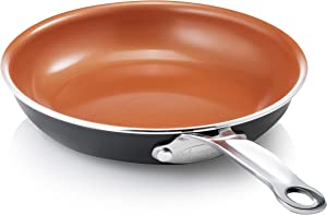 Photo 1 of 2 PACK Frying Pan, Nonstick Copper Frying Pans with Durable Ceramic Coating, Nonstick Frying Pans, Nonstick 11 INCHES