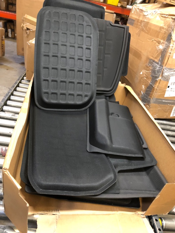 Photo 1 of BASENOR 7PCS Tesla Model S Floor Mats 3D Full Set Liners All-Weather Anti-Slip Waterproof Frunk & Trunk Mat Accessories for 2023 2022 2021 Model S Model S Set Mats